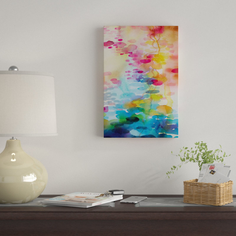 « réflexions sur l’eau ii », impression sur toile, H 26 po x l 18 po x P 1,5 po, Pas de tapis, Toile tendue
