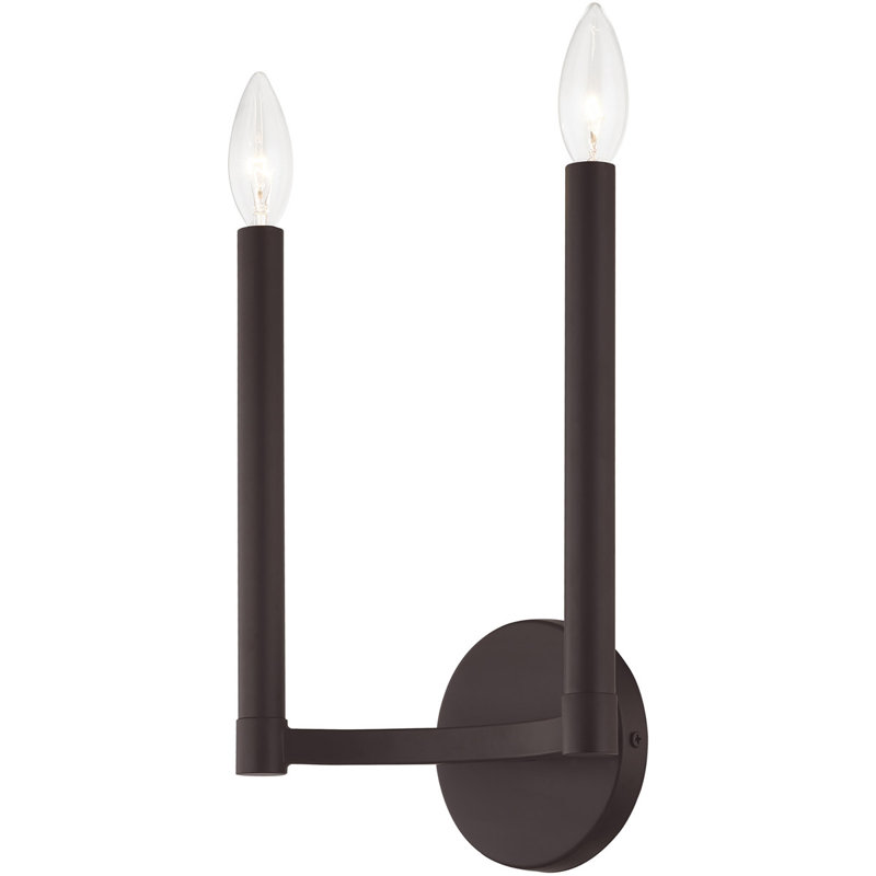 8.75 Wall Sconce - 2 Lights, Steel Base | Stunning Lighting Solution, Bronze