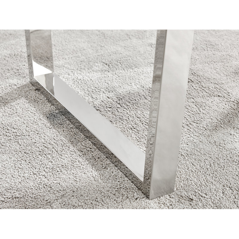 Ensemble de table de salle à manger Edzard, Gris / argent