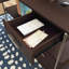 Bureau en L, finition brune