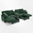 U-Shaped Upholstered Sectional Sofa With Storage And USB Ports-1380091046