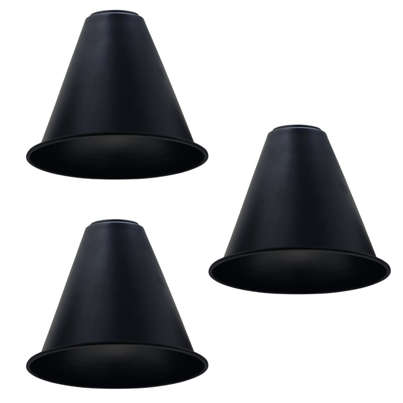 Khinvasara 17cm H Metal Empire Pendant Shade ( Uno ), Black