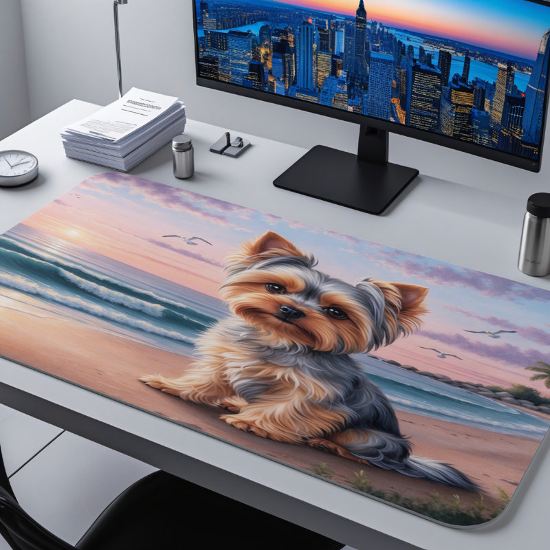 Polyester Desk Pad, 14.4x12.1