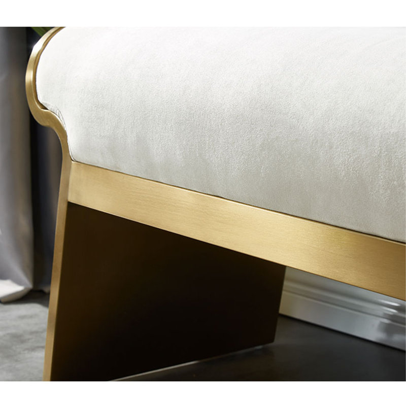 Tabouret à langer italien, H 17,72 po x l 59,06 po x P 14,17 po