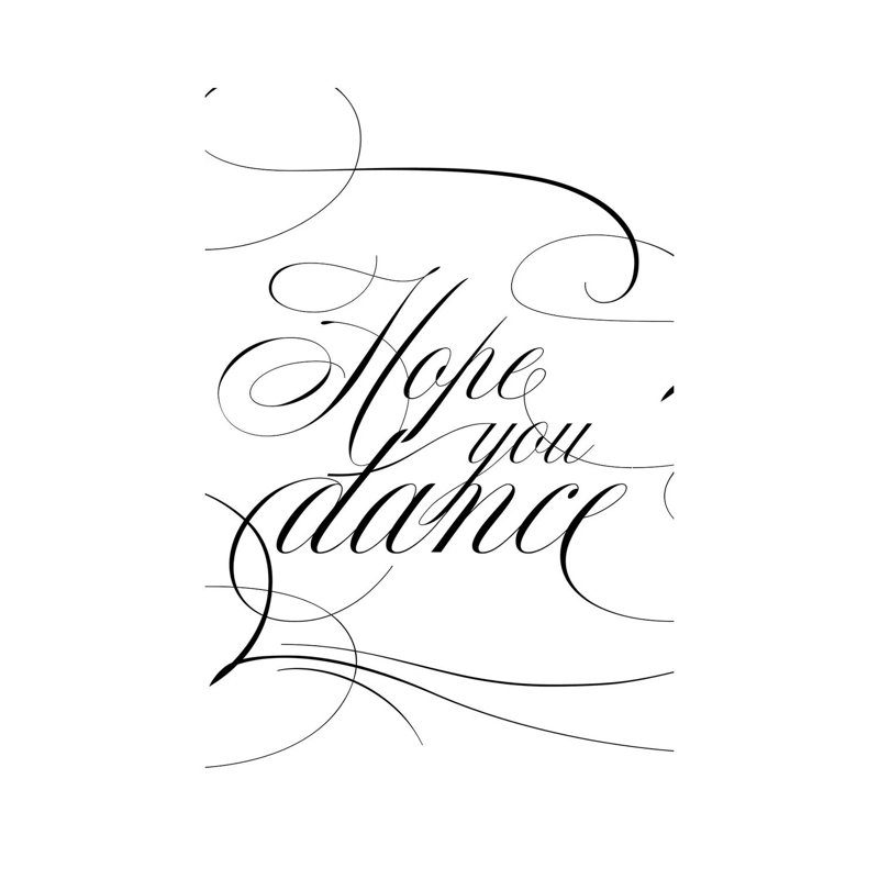 «Hope You Dance» par - Toile tendue, H 26 po x l 18 po x 1,5 po