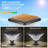 15" Black Outdoor Post Light - LED With Remote Control, Dimmable, Timer Function, Weatherproof For Yard, Garden, Pathway (1-Pack)