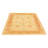 One-of-a-Kind 6'10" X 7'6" New Age Wool Area Rug in Beige