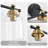 4-Light Bathroom Light Fixtures, 30Inch Black Gold Modern Vanity Lights With Clear Glass Shade, Bathroom Wall Lamp For Mirror Kitchen Living Room Hallway Bedroom-887115424