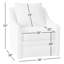 Quincy Upholstered Swivel Armchair-1695570602