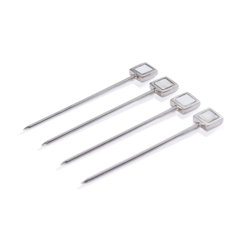 Evil Eye 4-Piece Set Cocktail Picks, Nickel