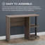 Bureau d'ordinateur 39 po Sunjoy Farmhouse Design, station de travail compacte avec 2 tablettes ouvertes