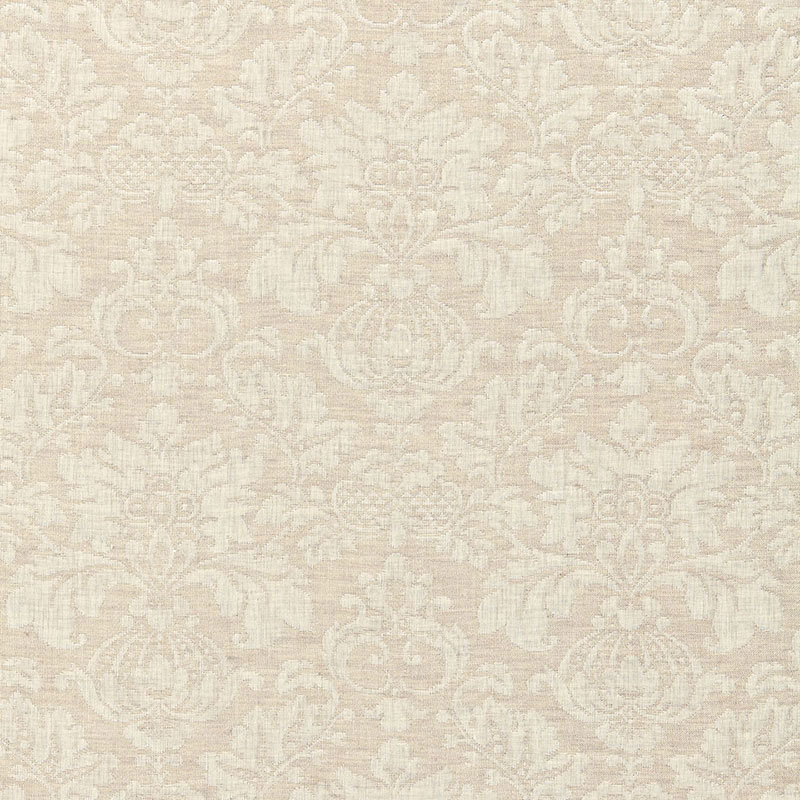 Montisi Linen Damask Fabric, Flax
