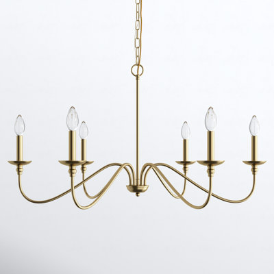 Ableton 6-Light Dimmable Candle Style Chandelier