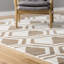 Tapis géométrique ivoire / beige-17264902