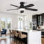  Ventilateur de plafond encastré 42 po avec lumière et télécommande Cissline