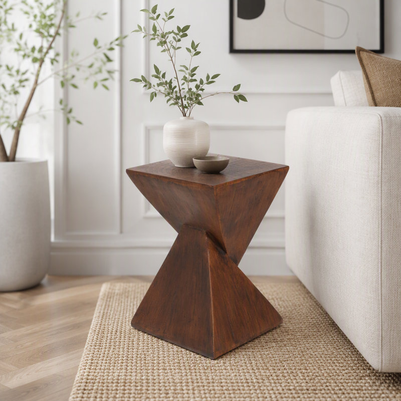 Table d'appoint moderne, Marron foncé