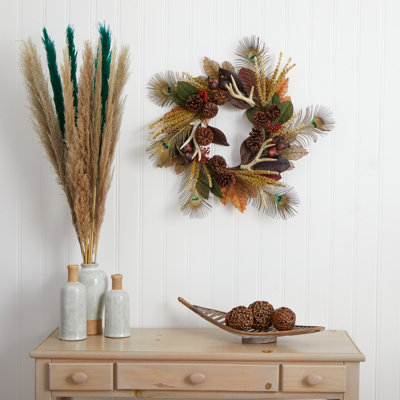 Faux Berry Polyester 27'' Wreath