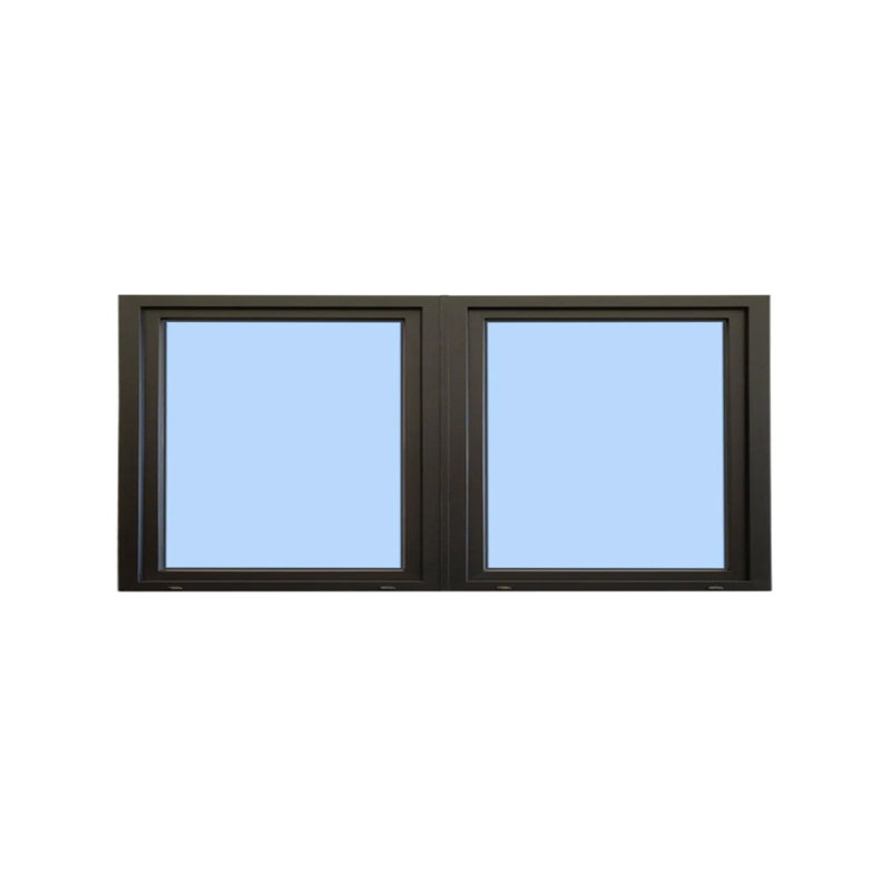 Extérieur et panneau pivotant intérieur et extérieur noir Elite, L 64 po x H 36 po
