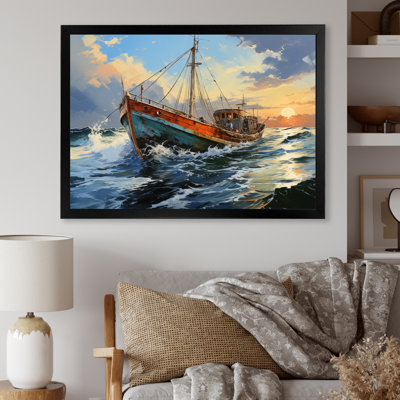 " Boat Expressive Seascapes II "