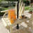 High Backrest Wooden Garden Bench,2-Seat Patio Bench