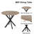 Villasenor 31.5" Modern Round Dining Table, Metal Leg Kitchen Table, Compact Dining Room Table for Small Space, Sturdy Breakfast Nook Table, Affordable Round Table for Apartment, Cafe, and Living Room
