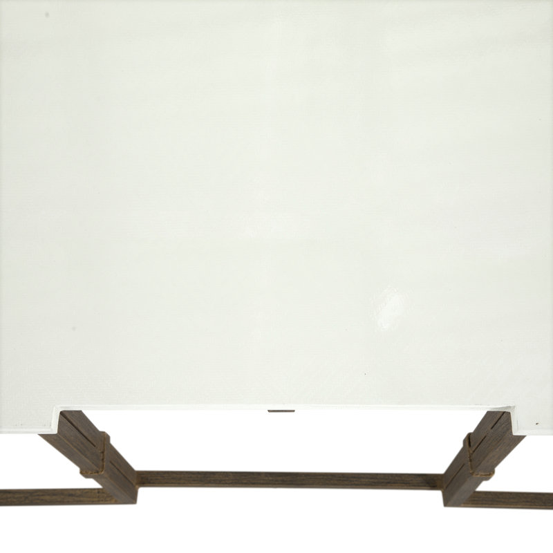 Stevens Frame Coffee Table, Antique Textured Gold