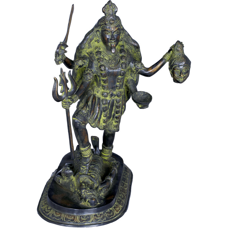 Religious & Spiritual Statue, Black Green