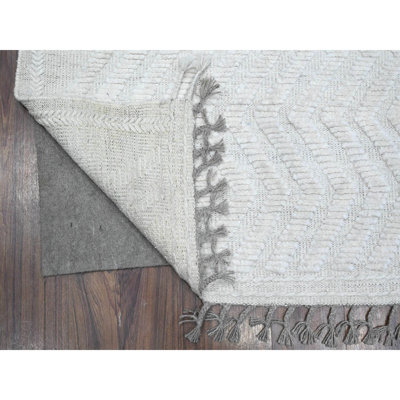 Tapis oriental en laine marocaine tissé à la main 6 pi 2 po x 9 pi 4 po Reflection