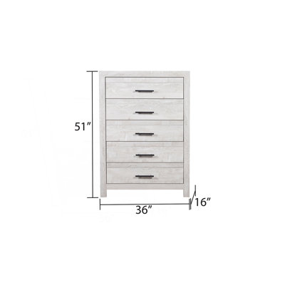 Commode 5 tiroirs de style moderne, Commode