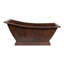 Baignoire simple 67 "en cuivre martelé Canoa