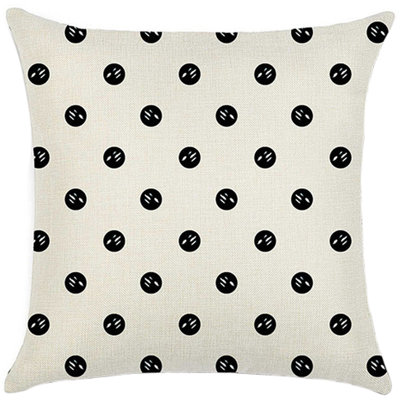 (With Or Without Inserts) Set of 2 Square Geometric Pattern Pillows