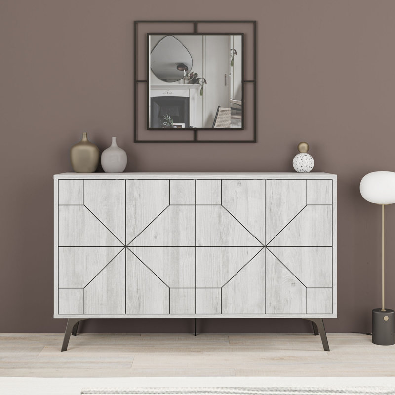 Hydee 48.43" Console Table, Off White
