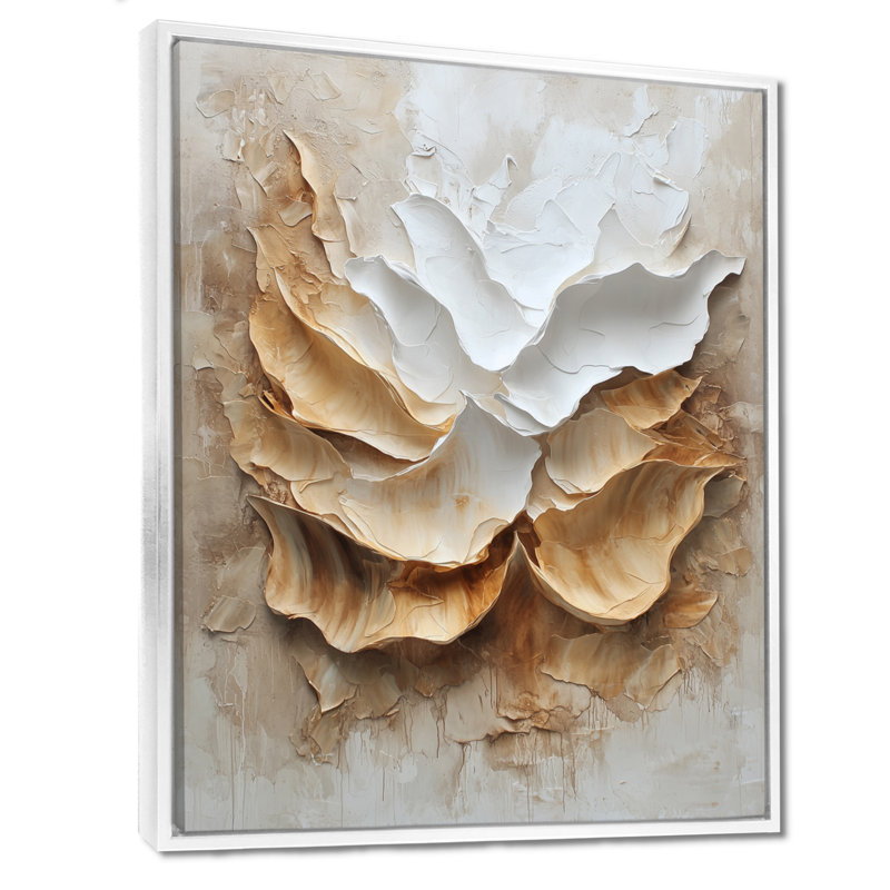 Octayvia Brown, au-delà du voile des fleurs, impression sur toile à l'encre liquide, H 40 po x l 30 po, Blanc
