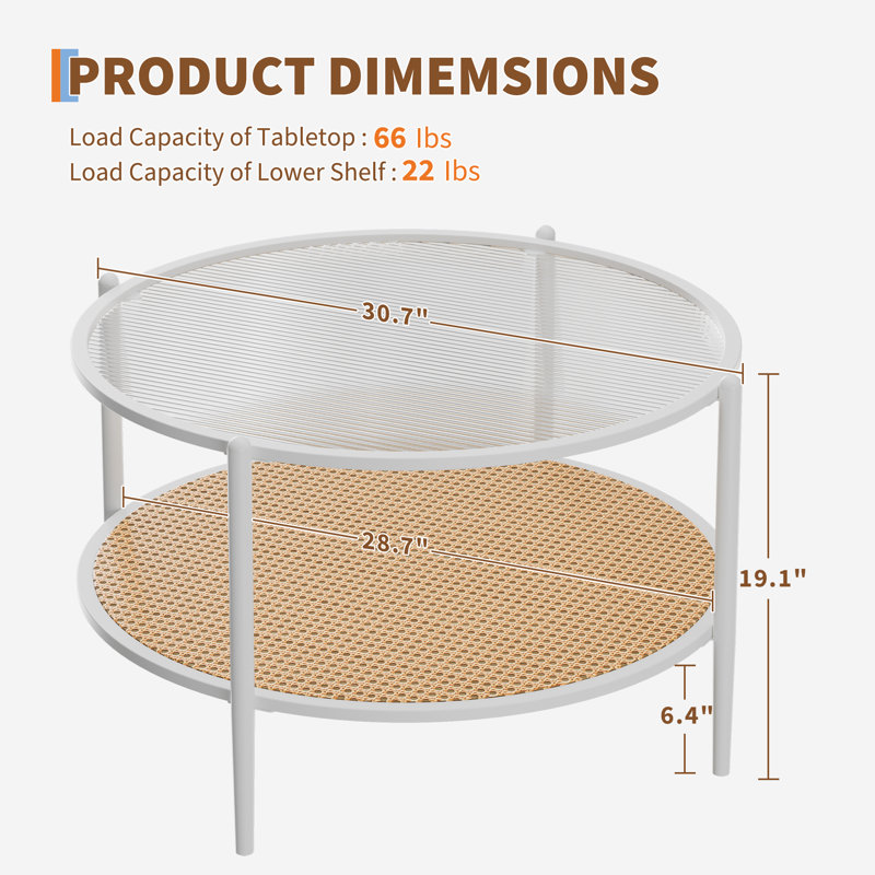 78cm Glass Top Console Table, White, White, White