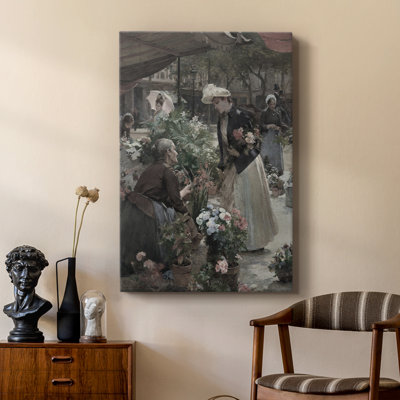 Vintage Floral Print CCXXII -Custom Wrapped Gallery Cavas