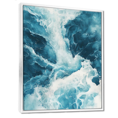 «River of Glacial Light I - Flowing Landscape», art mural sur toile