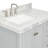 Ariel Cambridge 36 In. Left Offset Vanity With 2 In. Carrara Marble Countertop-105903796-134280567-134280568