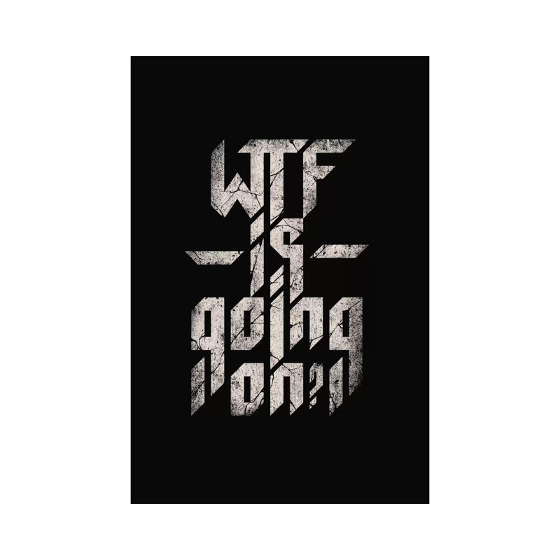 WTF Is Going On by Nicebleed - Print on Canvas, 101.6cm H x 66.04cm W x 3.81cm D, Wrapped Canvas