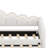 Contemporary Padded Daybed with Illumination and Multi-Position Trundle System-957325696