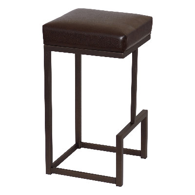 Tempo Furniture Parkview Backless Stationary 26" Counterstool Counter Stool Sun Bronze & Ford Brown