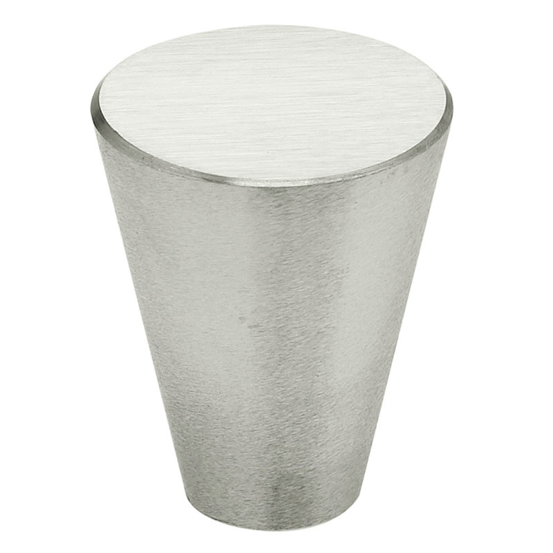 Brushed Steel Conical Knob for Residential Use