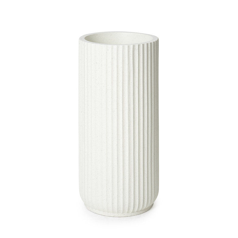 Jardinière Arbab de 36 pouces de hauteur, Blanc