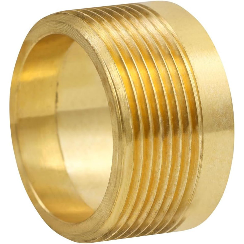Cast Brass DWV Round Trap Bushing 2" C x M for Drain, Waste and Vent Systems