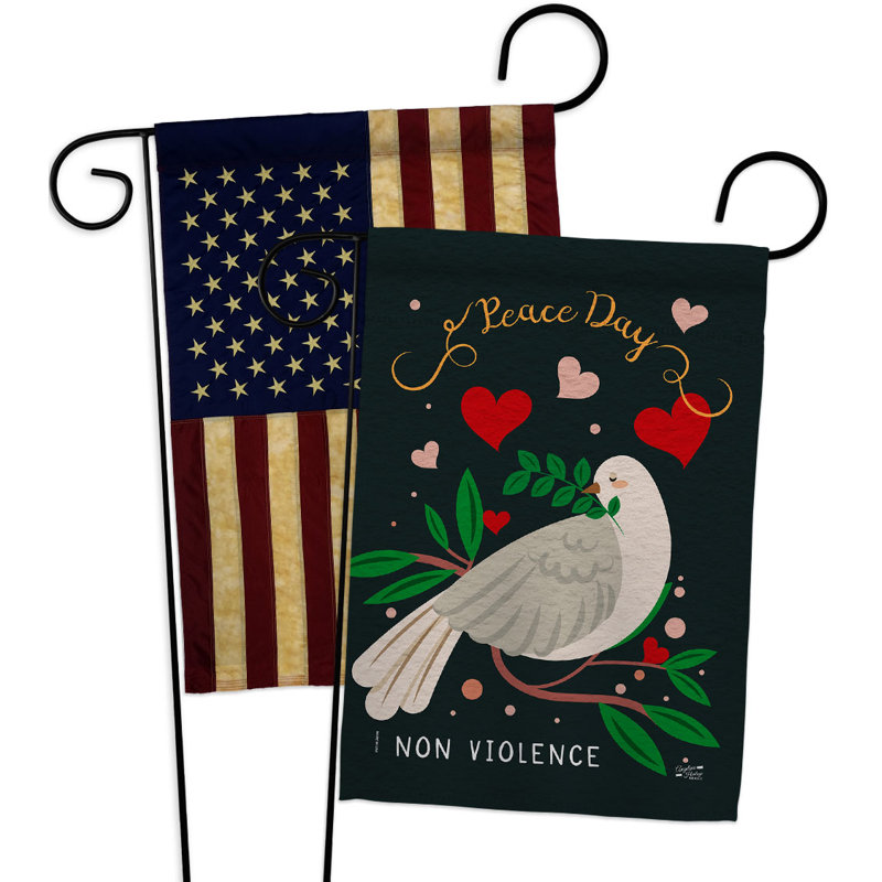 Double Sided 18.5'' H x 13'' W Polyester Garden Flag