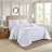 Luxurious White Bedding Sets, Polyester King Size, Transitional Design