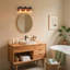 Éclairage pour meuble-lavabo en bois à intensité variable Carlile-1352655056