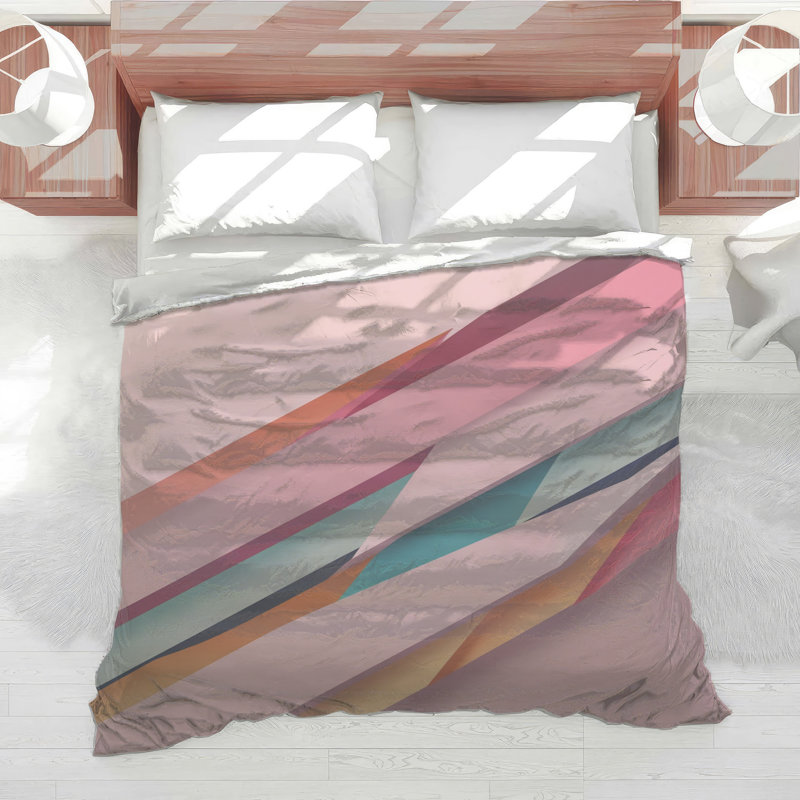 Layered Paper Abstract Comforter, Queen
