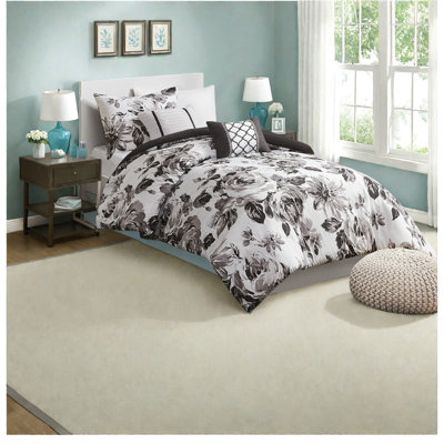 Ensembles de literie en polyester ultra doux, confort floral moderne pour la maison