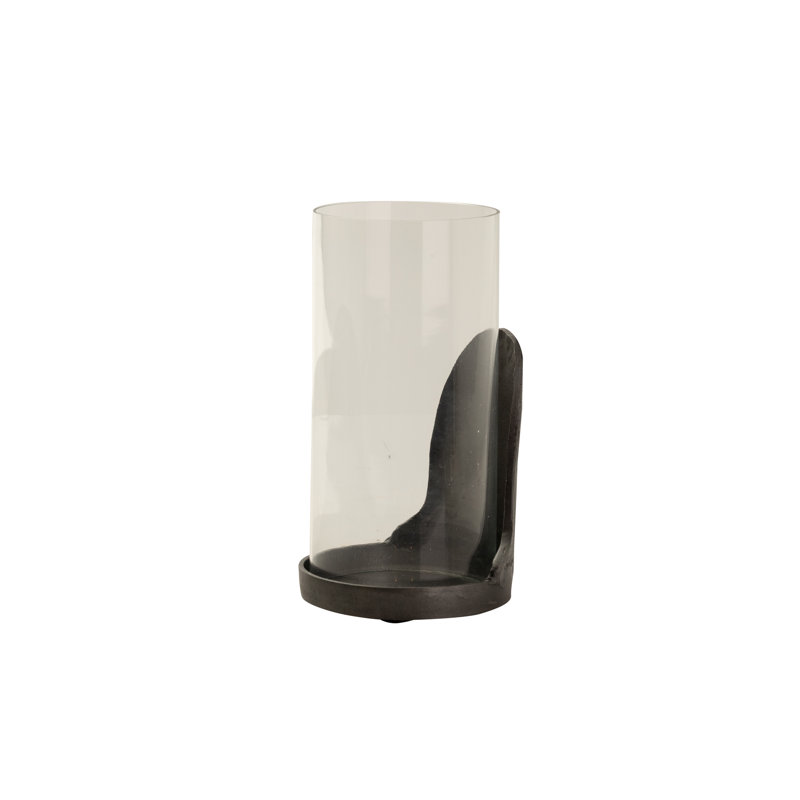 Tabletop Candlestick, Black, 26cm H x 14cm W x 14cm D