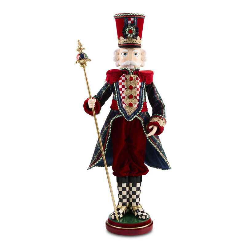 Timeless Tartan Fabric Nutcracker
